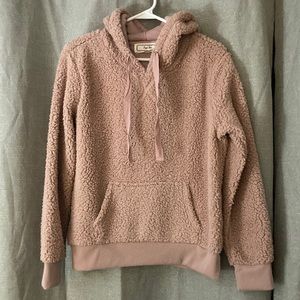 Hippie Rose Sherpa hoodie